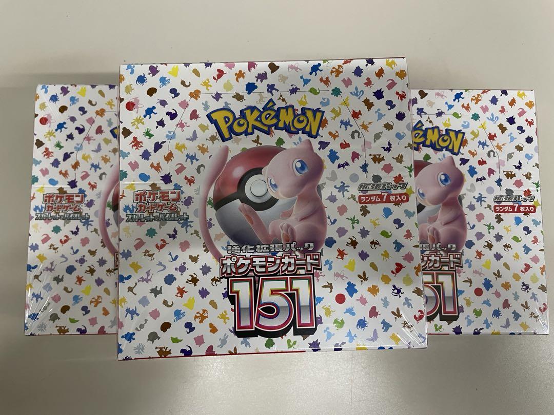 ポケモンカード 151 BOX ３BOXセット シュリンク付き 新品未開封