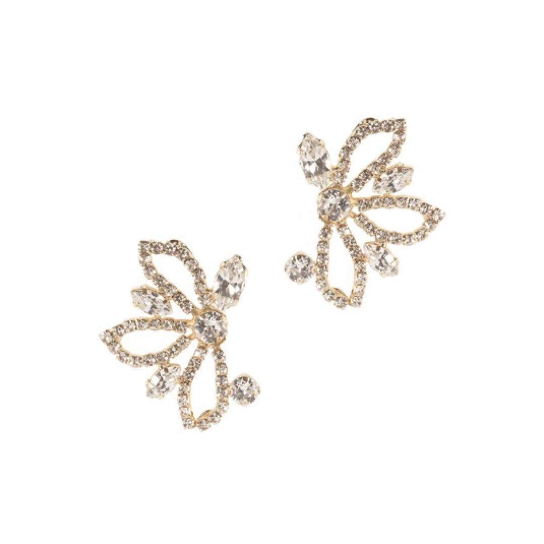 ElizabethBower Mari Stud Earrings Gold
