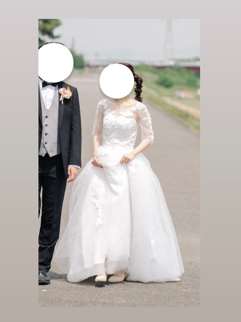 ウエディングドレス 前撮り AラインドレスXS SS