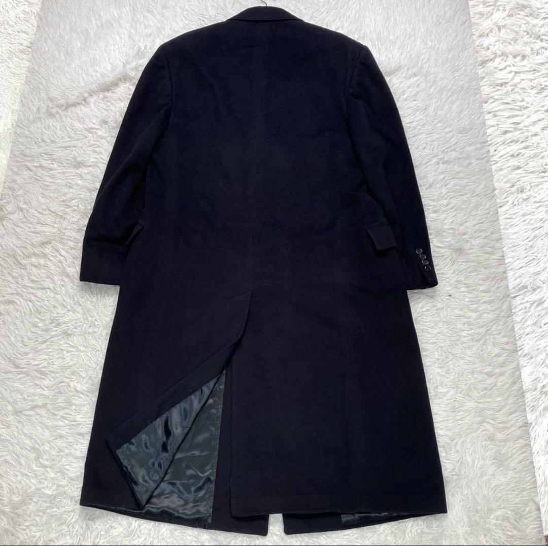 バーバリー メンズ カシミヤ チェスター コート ネイビー XL