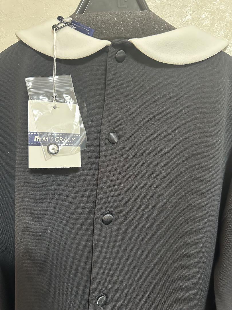 ☆エムズグレイシー ワンピース 新品 定価40700円 黒のひざ丈