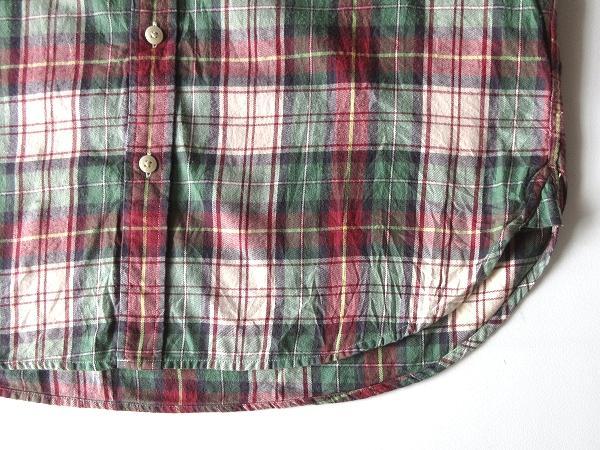 Brooks Brothers チンスト付 コットン チェックシャツ M
