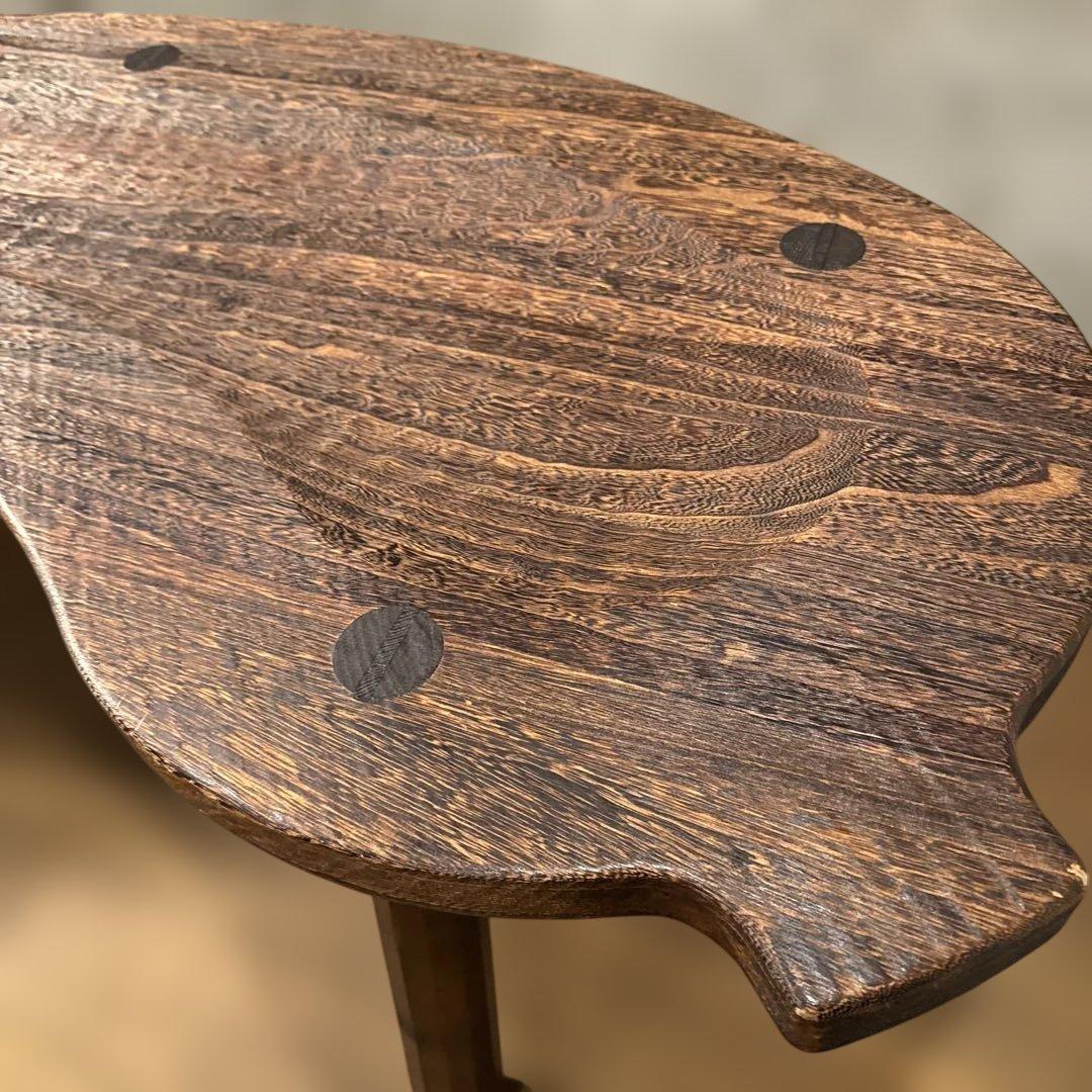 焼桐ナスビベンチ 桐里工房目立った傷や汚れなし