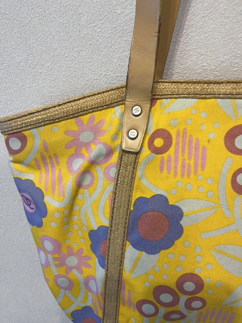 シャネル ☆ココマーク ハイサマー キャンバス トートバッグ　ヴィンテージ シャネル ☆ココマーク ハイサマー キャンバス トートバッグ