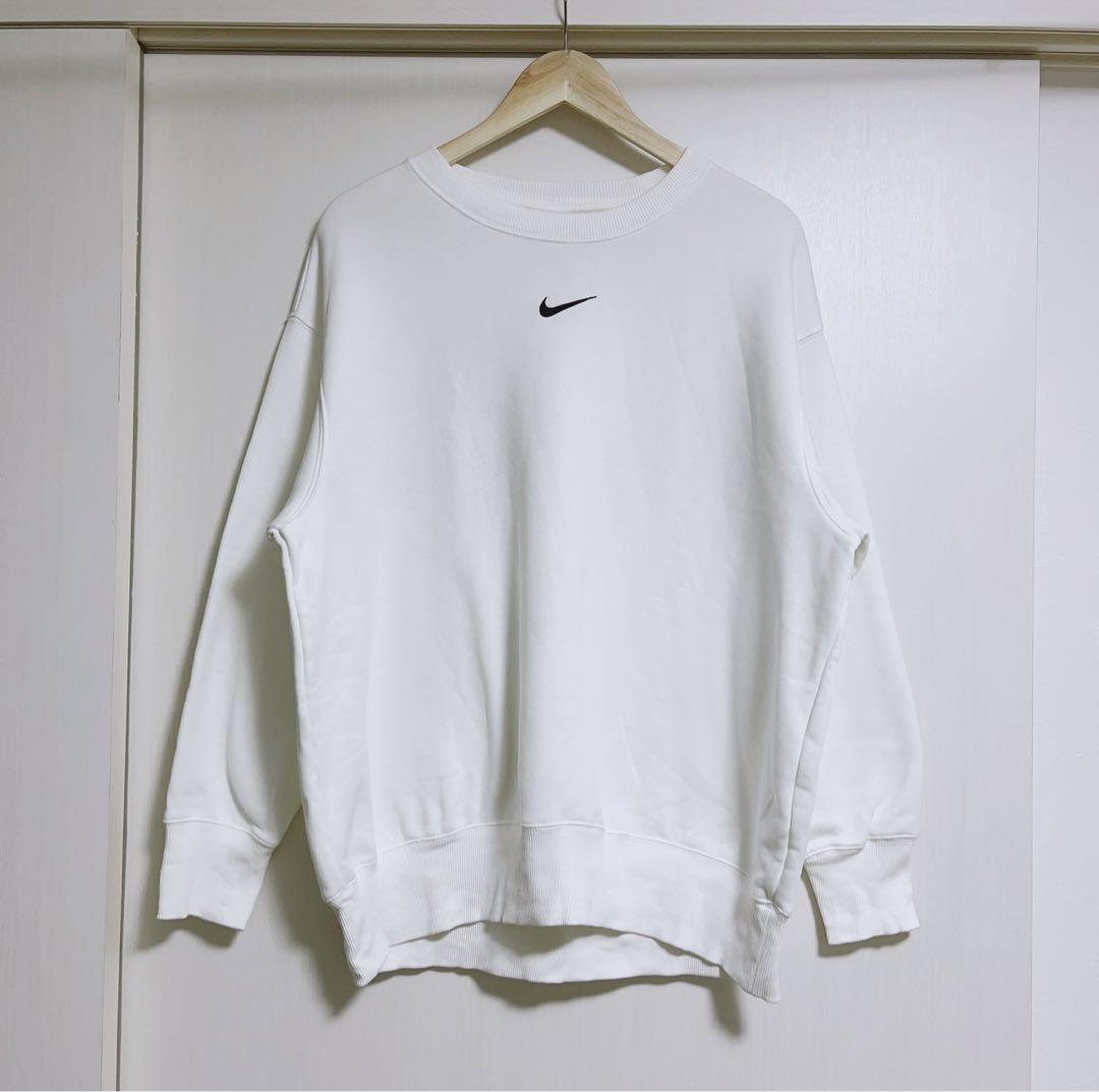 XL ナイキ オーバーサイズ スウェット トレーナー ワンピース 白