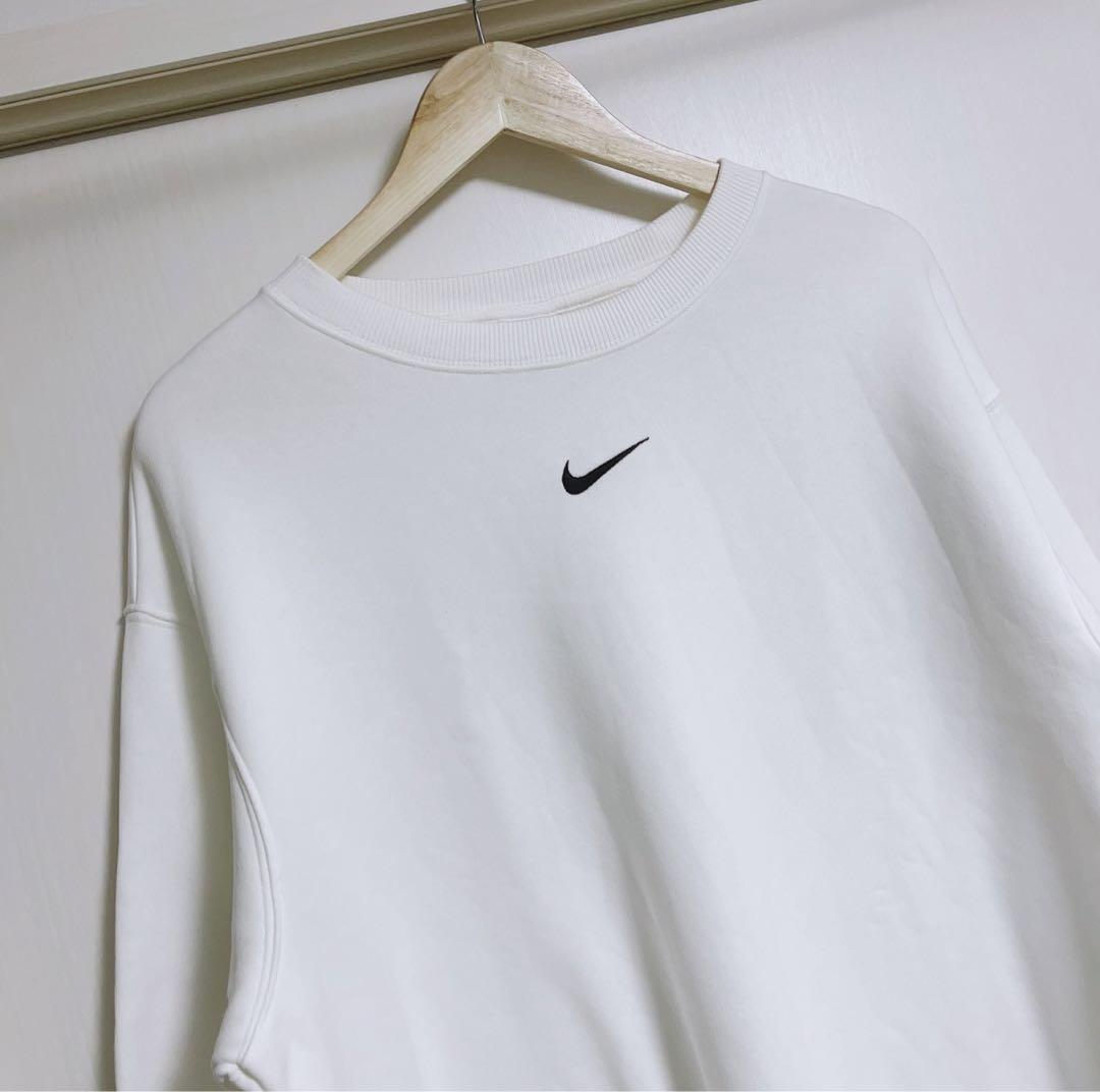 XL ナイキ オーバーサイズ スウェット トレーナー ワンピース 白