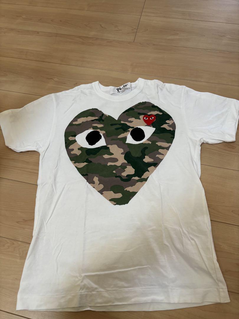 Comme des Garçons PLAY 迷彩ハートTシャツ