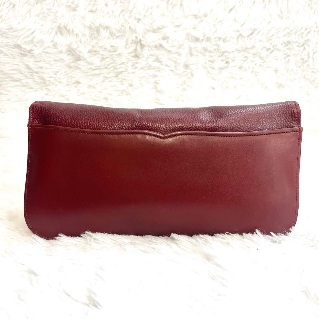 カルティエ マストライン クラッチバッグ セカンドバッグ ボルドー レッド 赤 カルティエ マストライン クラッチバッグ セカンドバッグ ボルドー レッド 赤