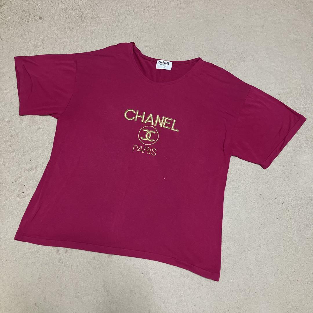 CHANEL ピンク Tシャツ サイズ38 楽天市場】CHANEL シャネル 97年 ヴィンテージ クロップドT