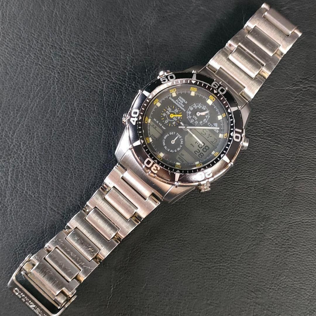 美品　CITIZEN　シチズン　プロマスター　C300　ブラック　ソーラー　時計