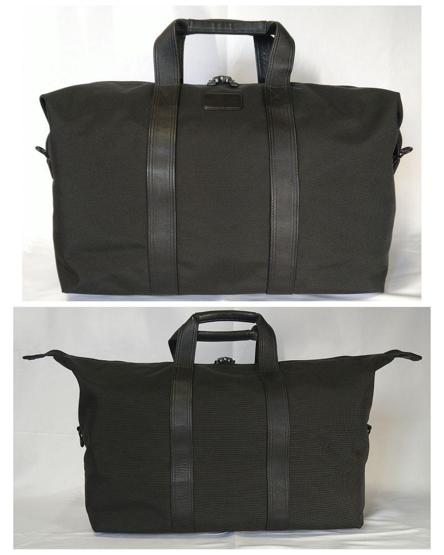 国産日本製 TUMI & パーリーゲイツ シューズケース AOaIr-m53555091847 トゥミ ボストンバッグ 黒 得価在庫