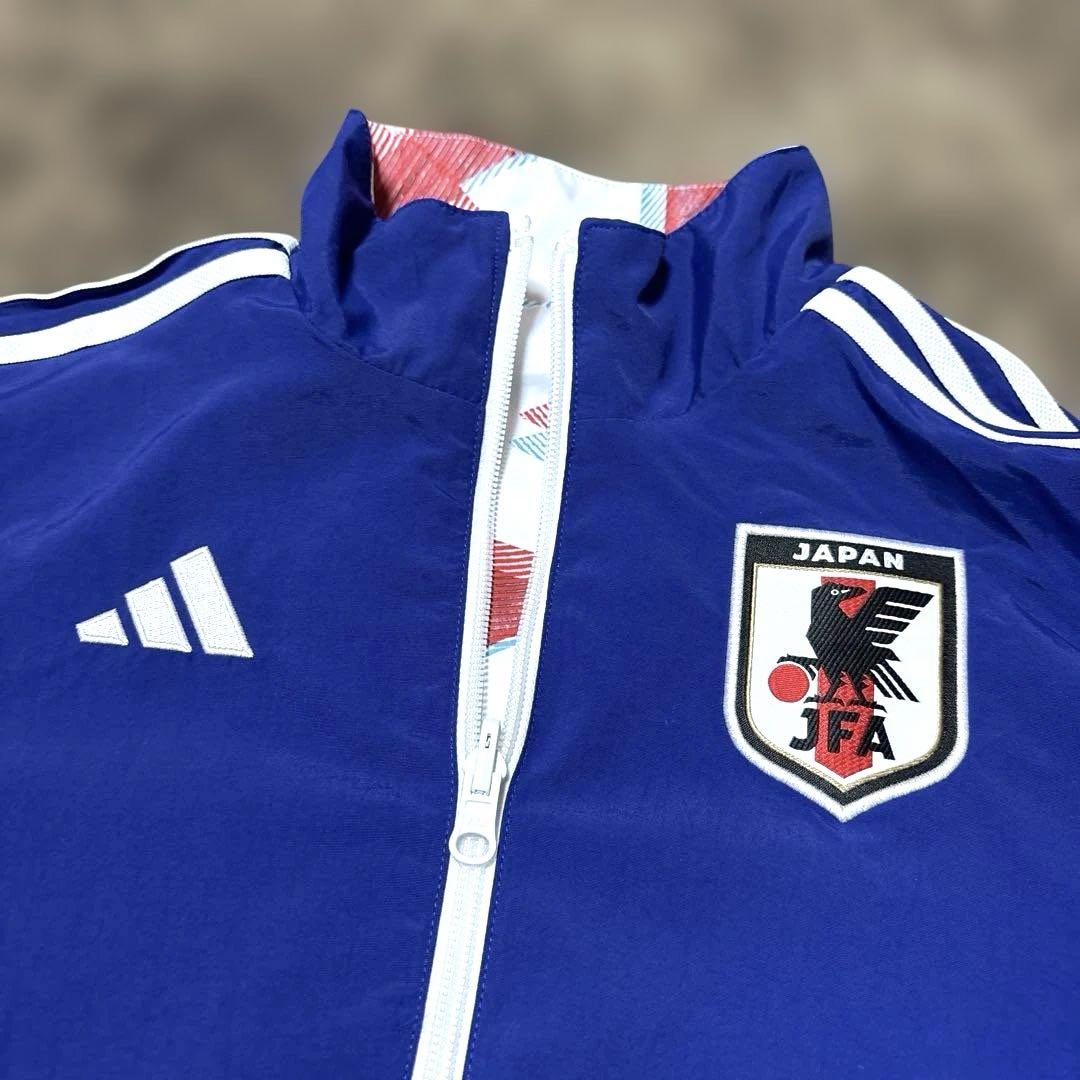 【美品】サッカー日本代表 2022 アンセムジャケット レディース リバーシブル