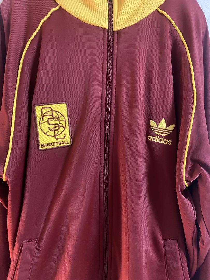 adidas トラックジャケット　バスケ　ワインレッド　万国旗タグ　00s