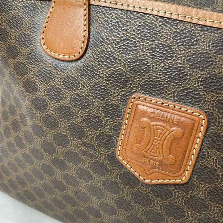 超激得 美品 CELINE セリーヌ ハンドバッグ マカダム柄 ミニボストン Mk9hW-m53557331703 最安値豊富な