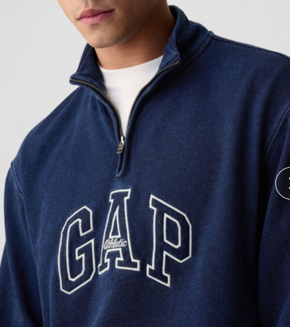 新品✨完売品!GAP定価1.3万 XLハーフジッププルオーバートレーナーギャップ