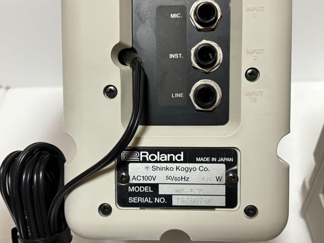 Roland ローランド MA-12C スピーカー　ペア　通電のみ　ジャンク Roland ローランド MA-12C スピーカー ペア 通電のみ ジャンク