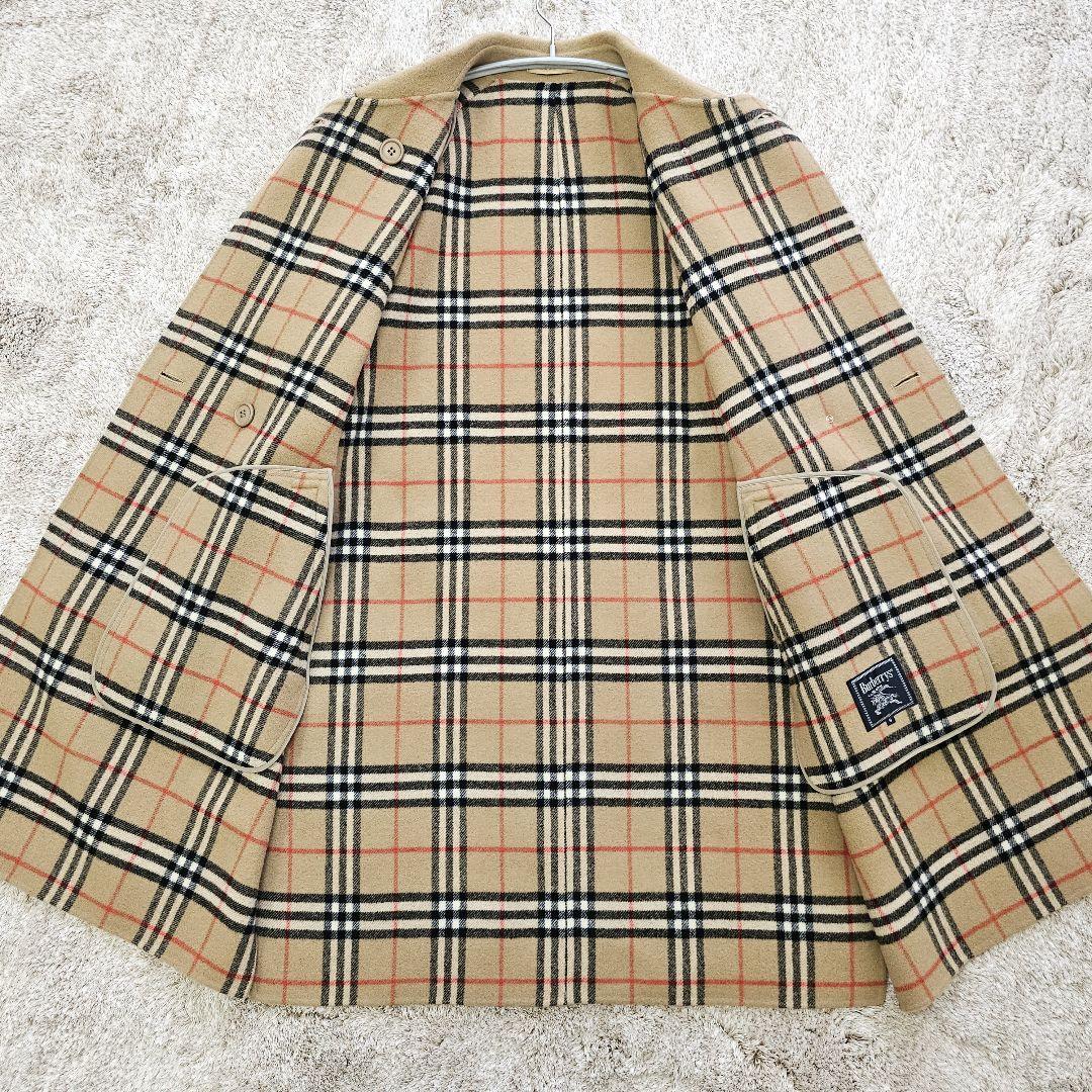 美品 バーバリー Burberrys ダブルフェイス チェック コート