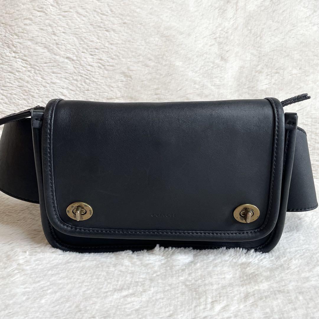 極美品 COACH オールドコーチ ダブルターンロック ウエストバッグ レガシー