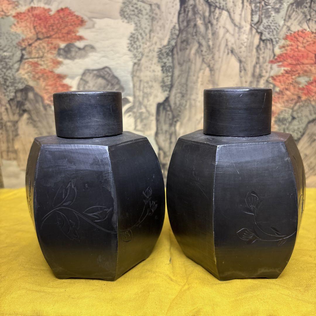 中国美術 錫 茶入 中華民国錫製 点錫 中国美術 錫 茶入 中華民国錫製 点錫