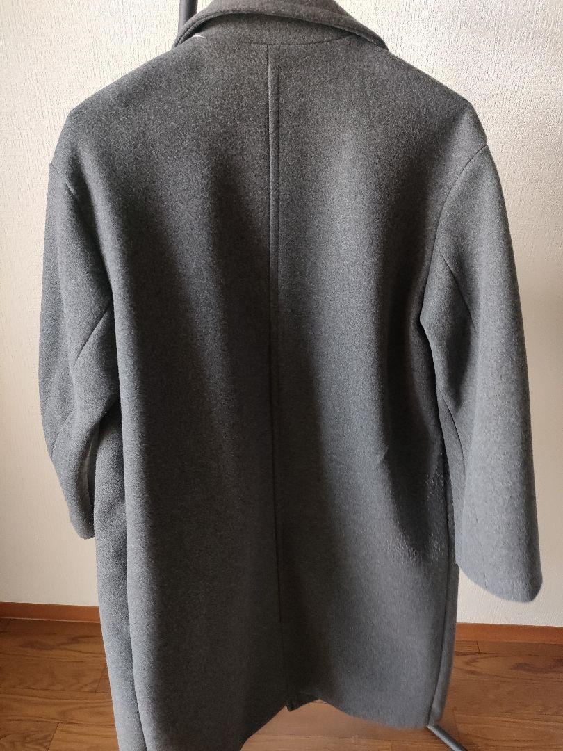 ZARA グレー ダブルブレスト ロングコート