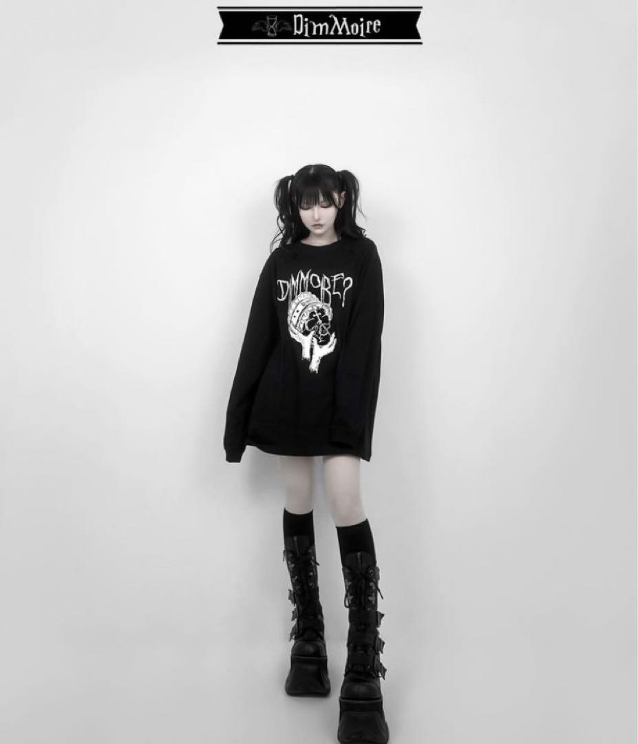 DimMoire】Creepy Skull ロンT Black - メルカリ
