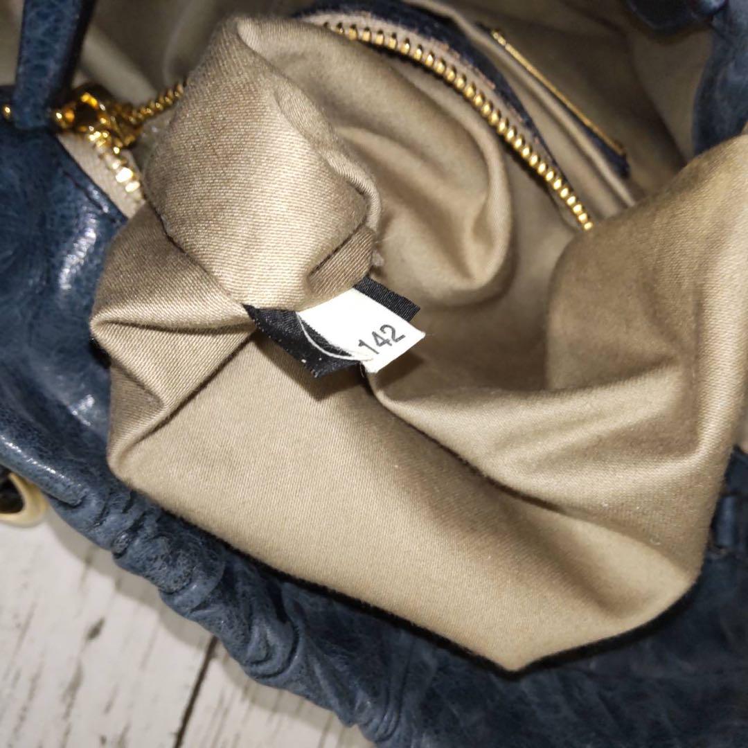 ☆格安・白タグ付☆miu miu VITELLO LUX 2wayギャザーバッグ