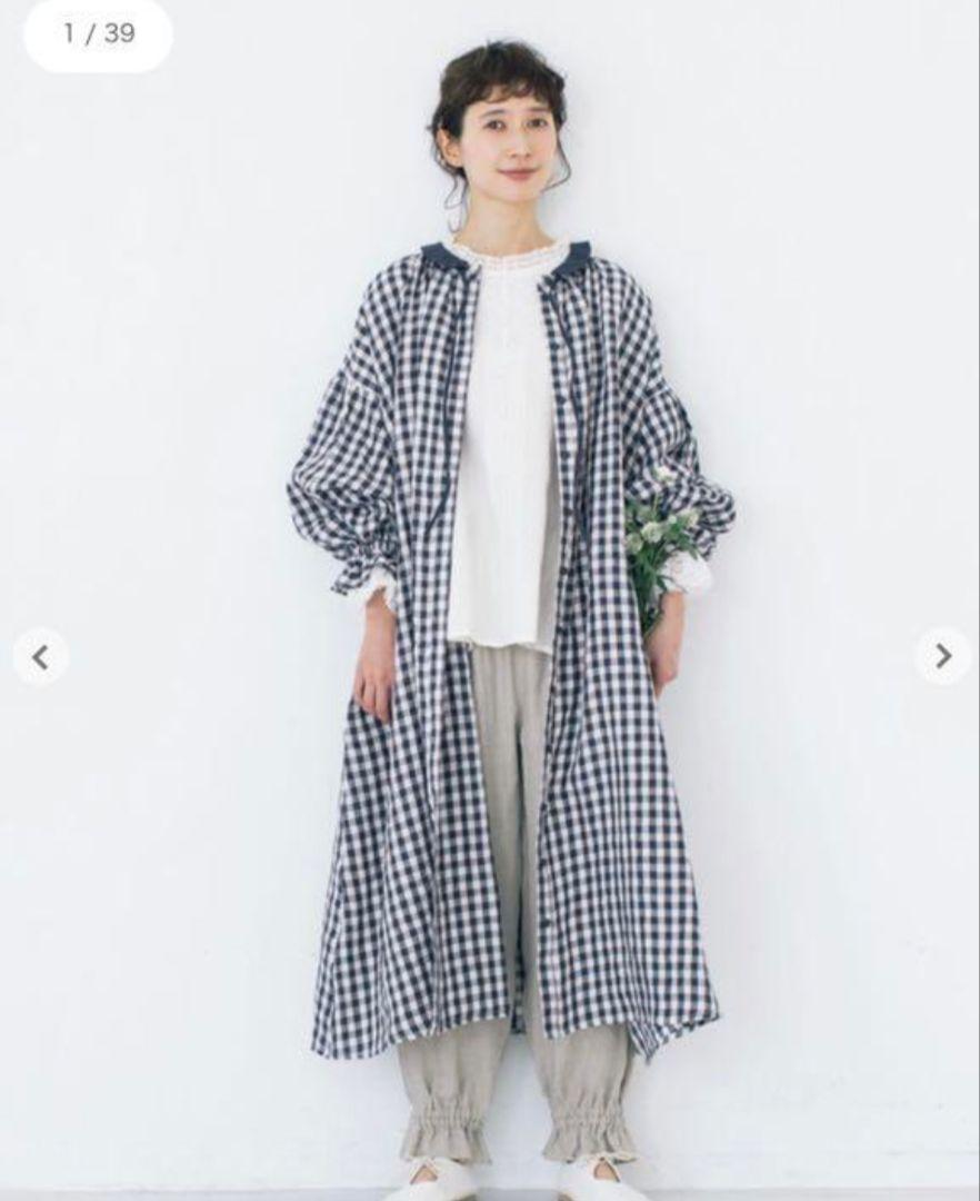 熱販売 新品☆カズミ×SM2 リネン オーバーサイズ ギンガムチェック ワンピース