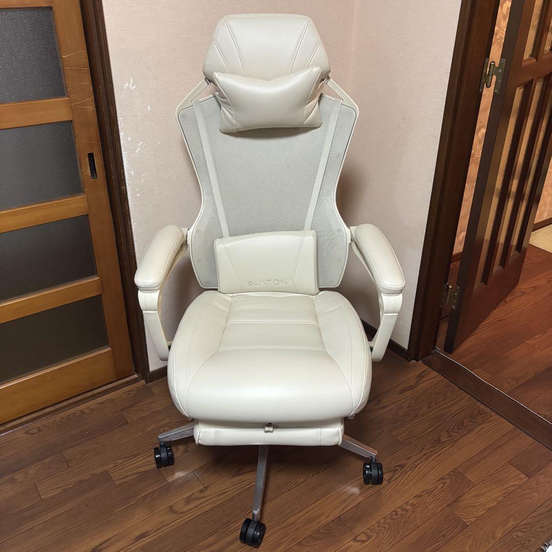 PAXTON ゲーミングチェア　アイボリー