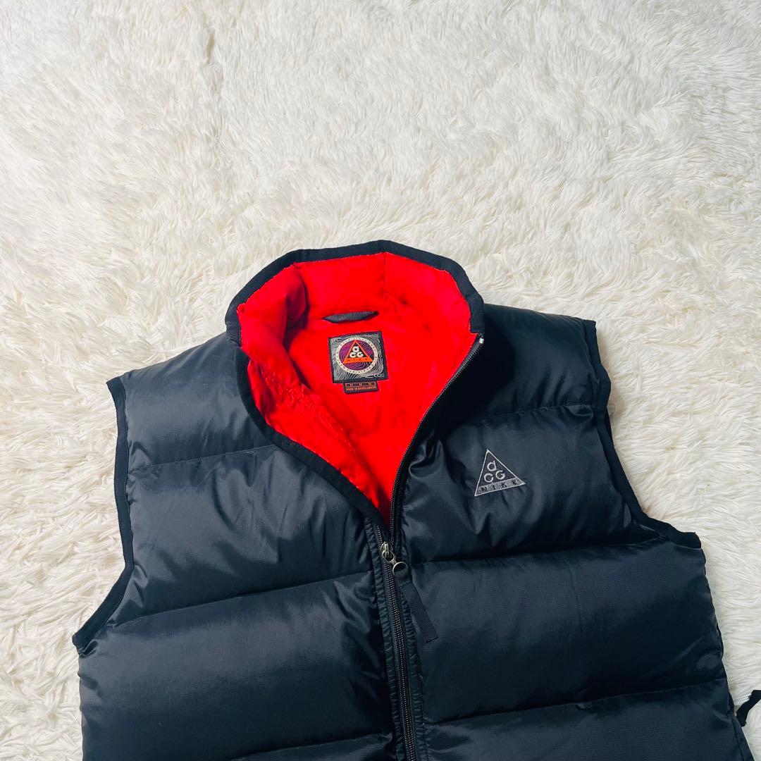 90s NIKE ACG DOWN VEST vintage M 黒 初期タグ 90s NIKE ACG DOWN VEST vintage M 黒 初期タグ - メルカリ