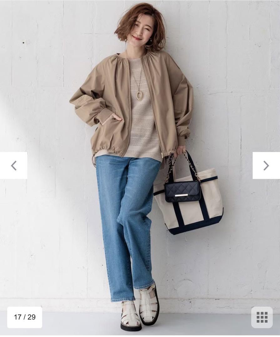 今季新品23区★【洗える/撥水加工】ナイロン2WAYストレッチ ブルゾン