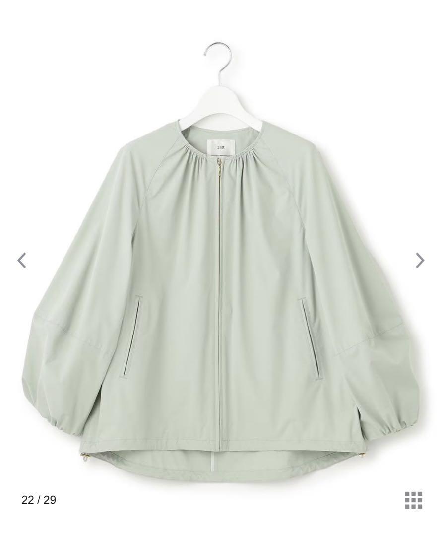 今季新品23区★【洗える/撥水加工】ナイロン2WAYストレッチ ブルゾン