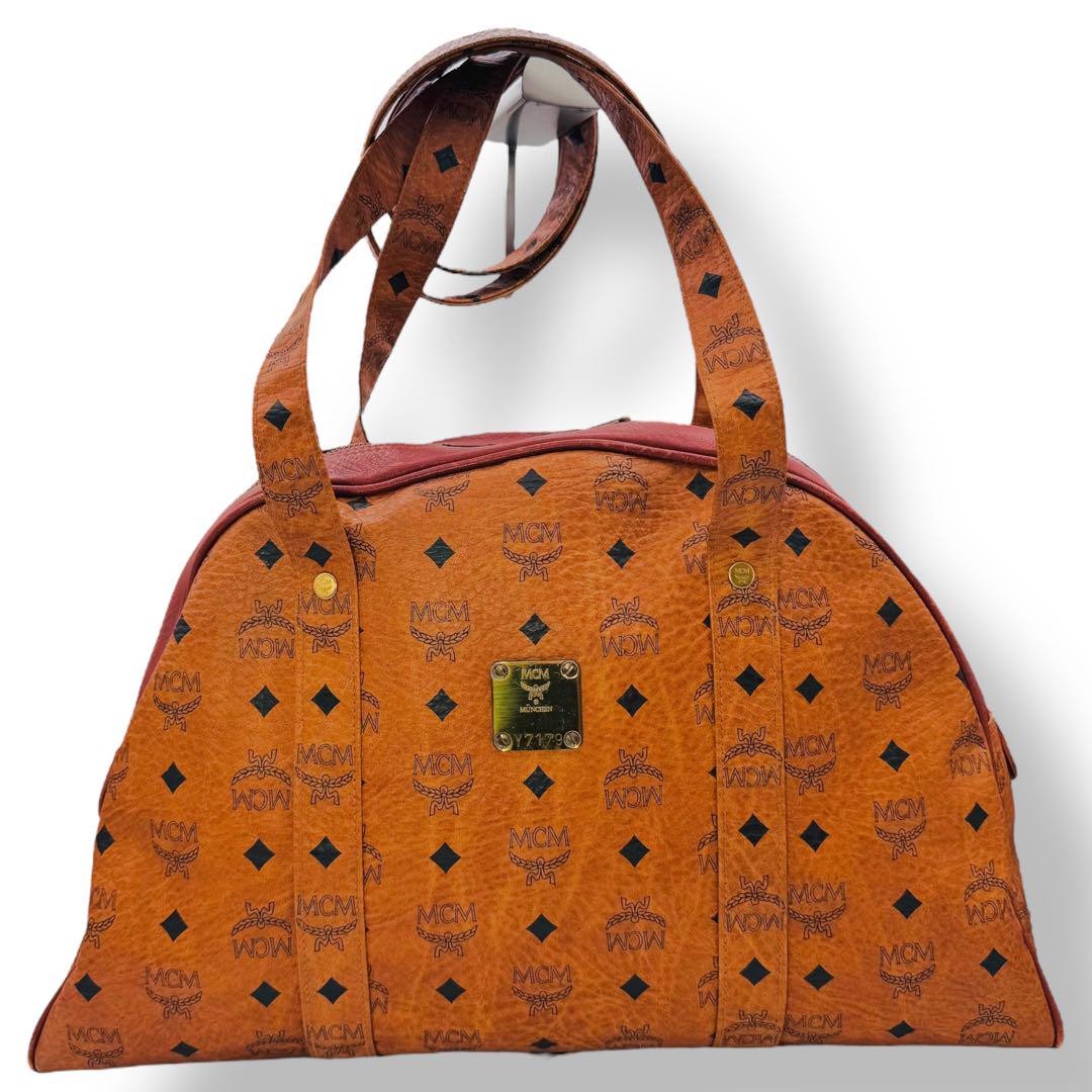 VINTAGE MCM ロングショルダーボストン ヴィセトス柄 モノグラム