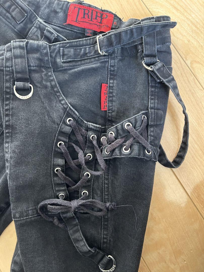 トリップニューヨークシティ 黒 TRIPP NYC ボンテージショーツデニム