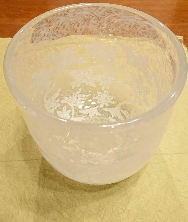 ガラスの器     水指