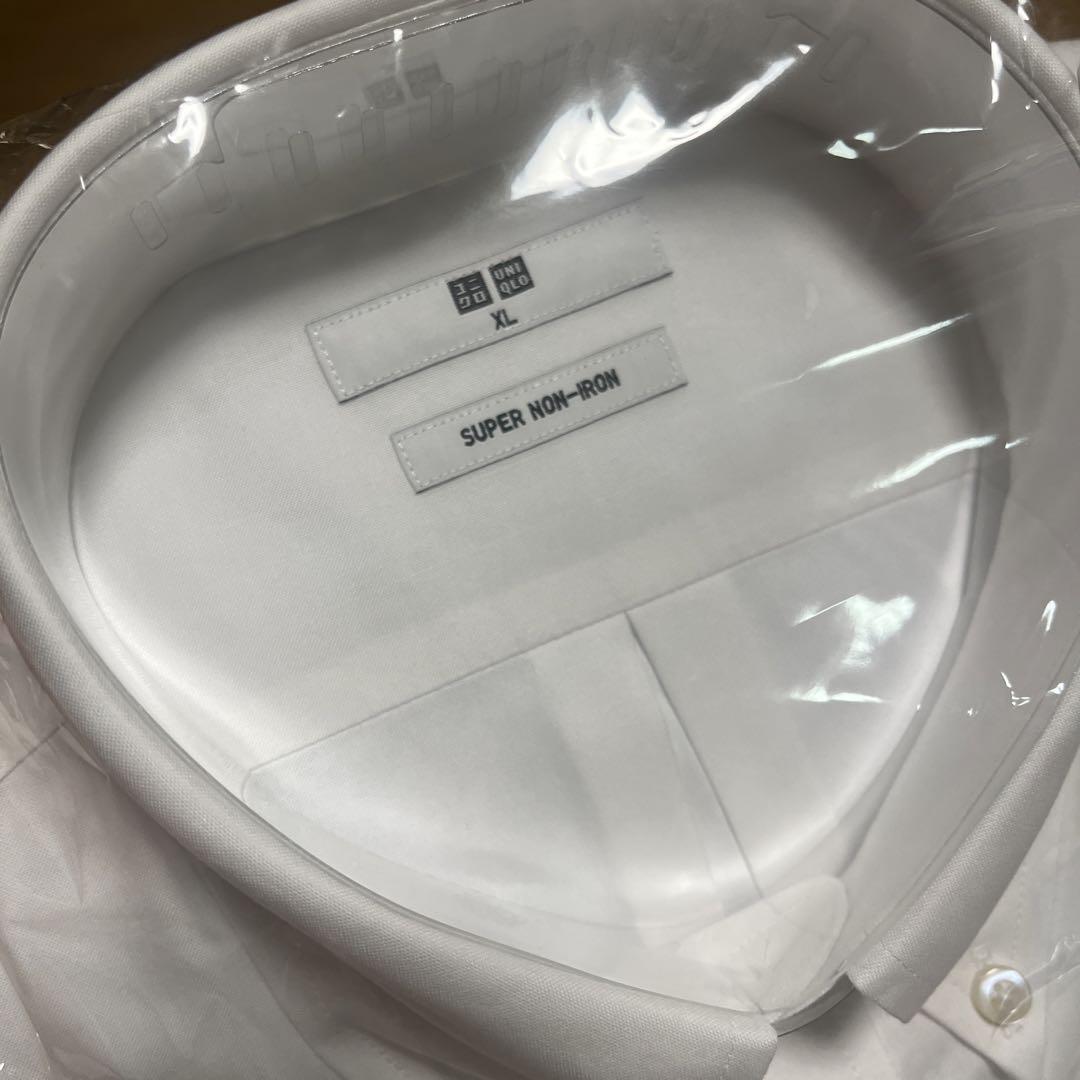 UNIQLOファインクロスノーアイロンシャツ長袖XL未使用品3点