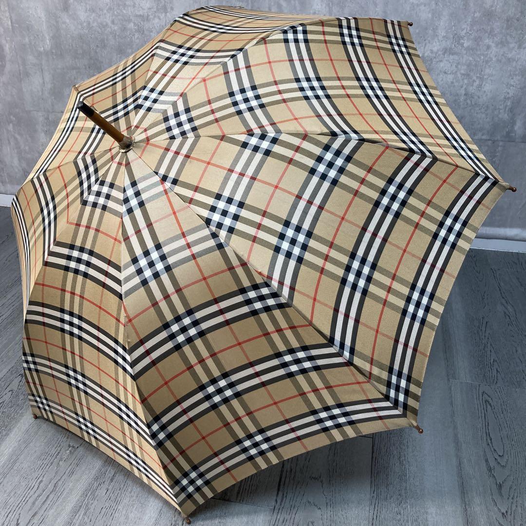 【BURBERRY】 傘　雨傘　長傘　アンブレラ　チェック
