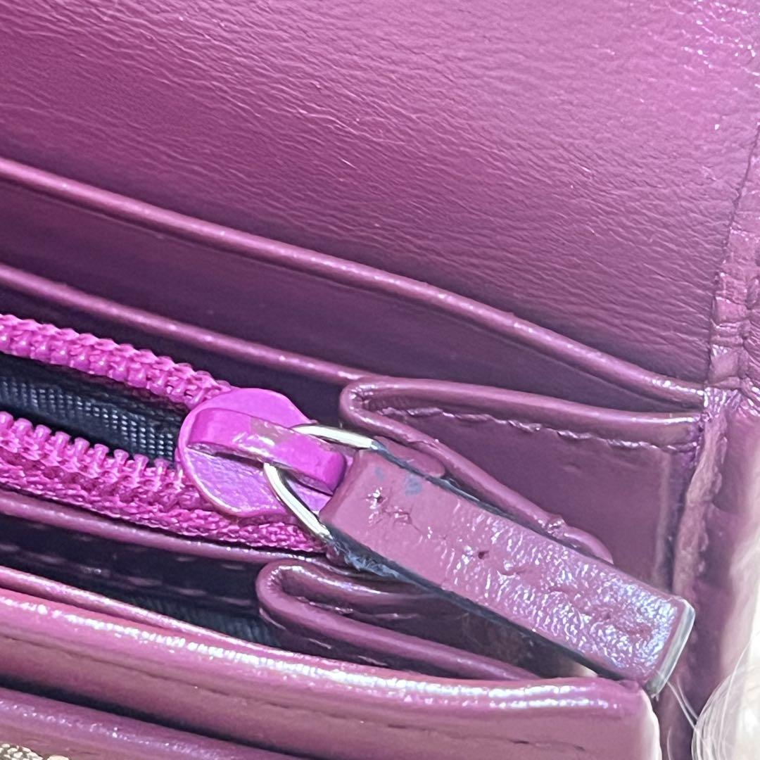 良品✨GUCCI 長財布　GGキャンバス　ロゴプレート　フラップ　ボルドー