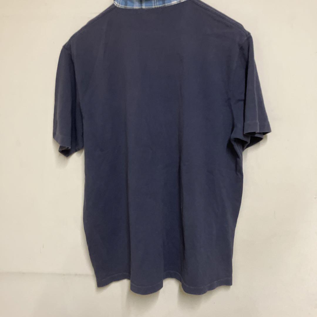 RRL 3つ星 ヴィンテージ ポロシャツ ネイビー M チェック メンズ RRL 3つ星 ヴィンテージ ポロシャツ ネイビー M チェック メンズ