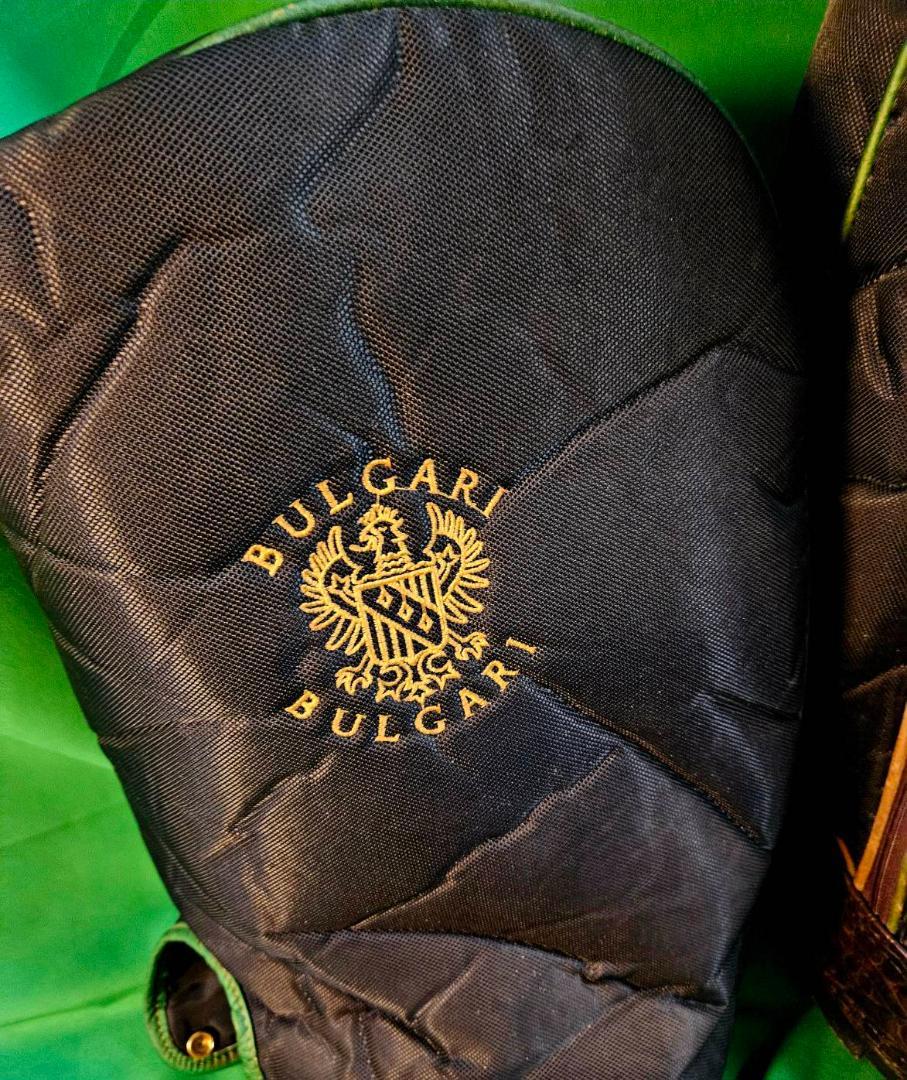 ブルガリGOLF高級キャディーバッグBLACK送料無料/美品 絶対！お買い得