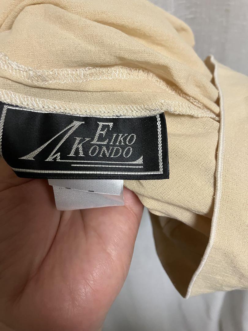 Eiko Kondo ベージュ ノースリーブチュニックとジャケット