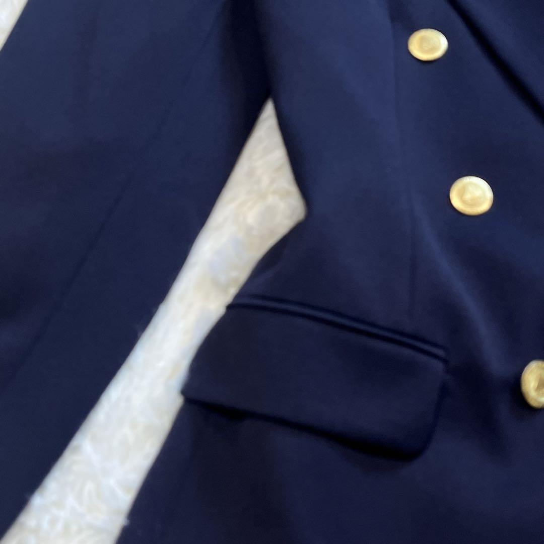 美品✨ BURBERRY ダブル 紺ブレ テーラードジャケット 金ボタン