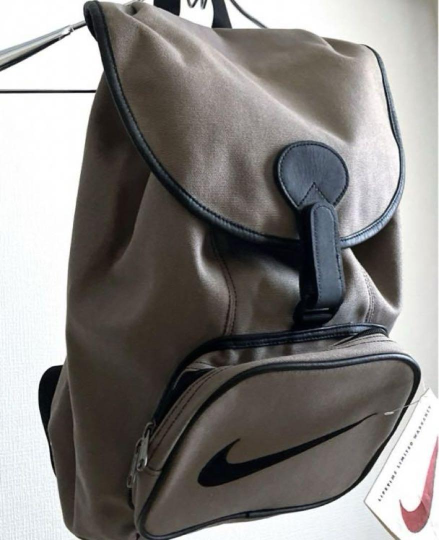 希少 未使用 90s NIKE キャンバス リュック 画像3