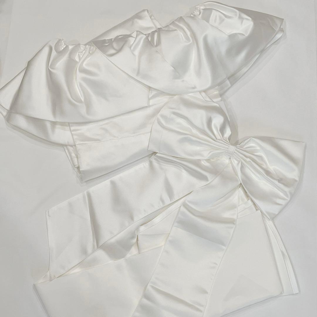 ♥新品未使用♥ ウェディングドレス 結婚式 ドレス 前撮り 韓国 オフショルダー