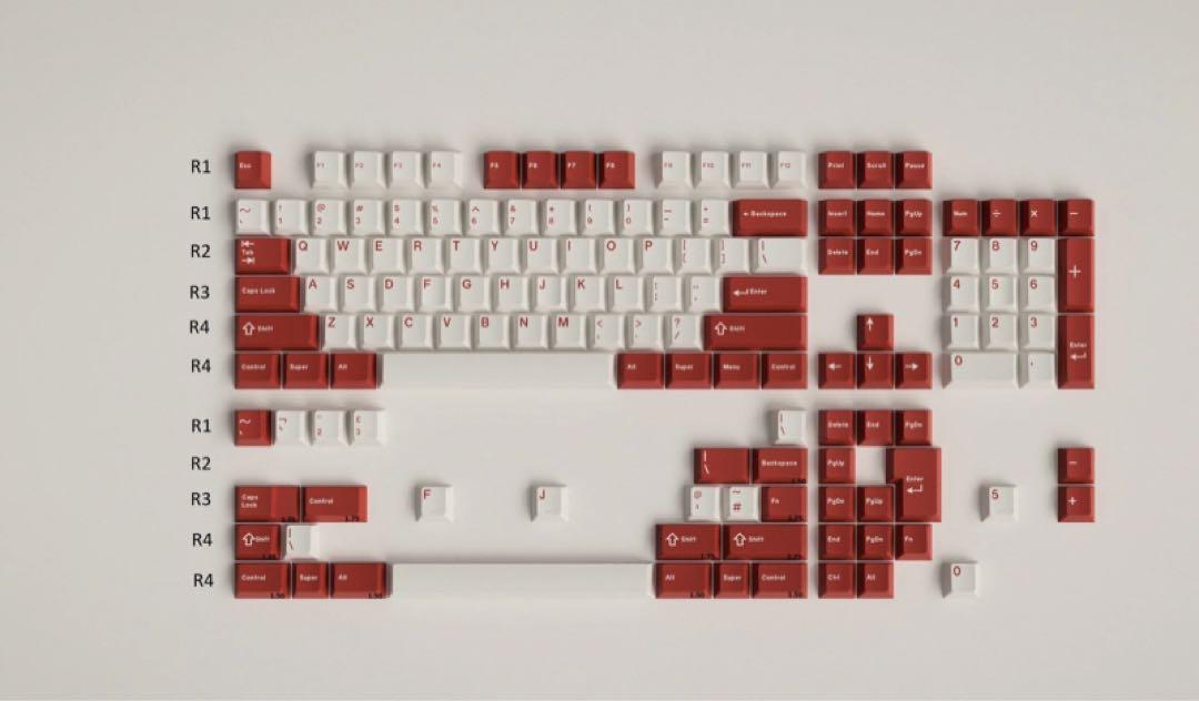 GMK Classic Red + Red Alphas セット キーキャップ