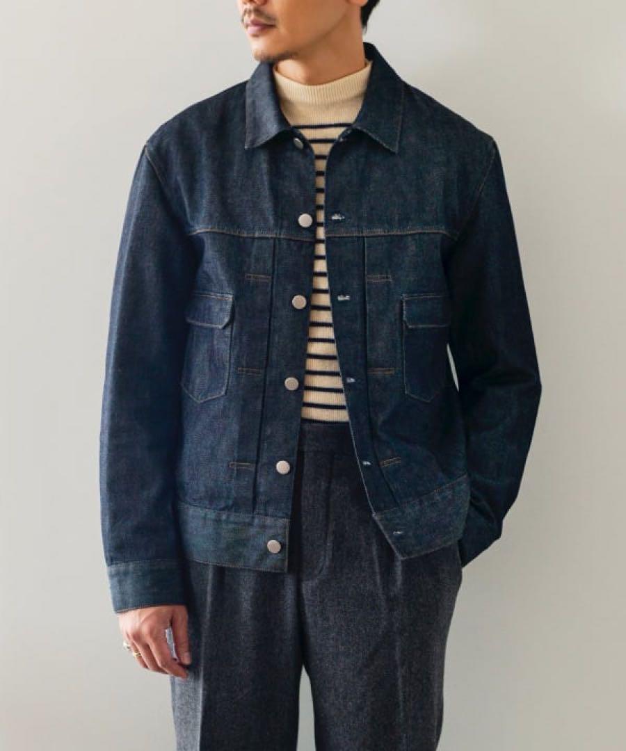 美品　Jeanik（ジーニック）インディゴデニムジャケット　2ndタイプ　Ｌ