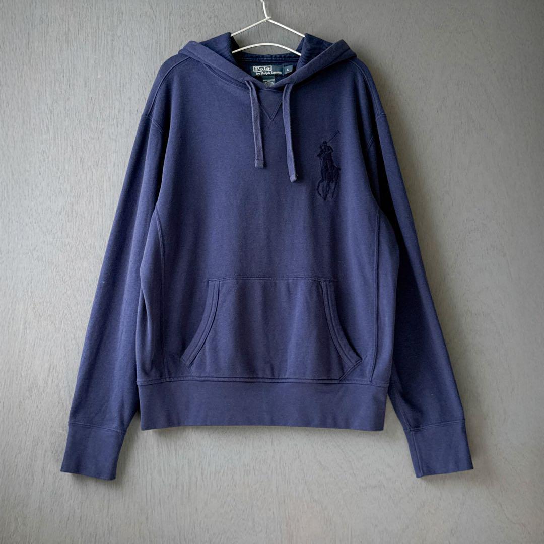 Polo by Ralph Lauren ビッグポニー パーカー 紺ネイビー L