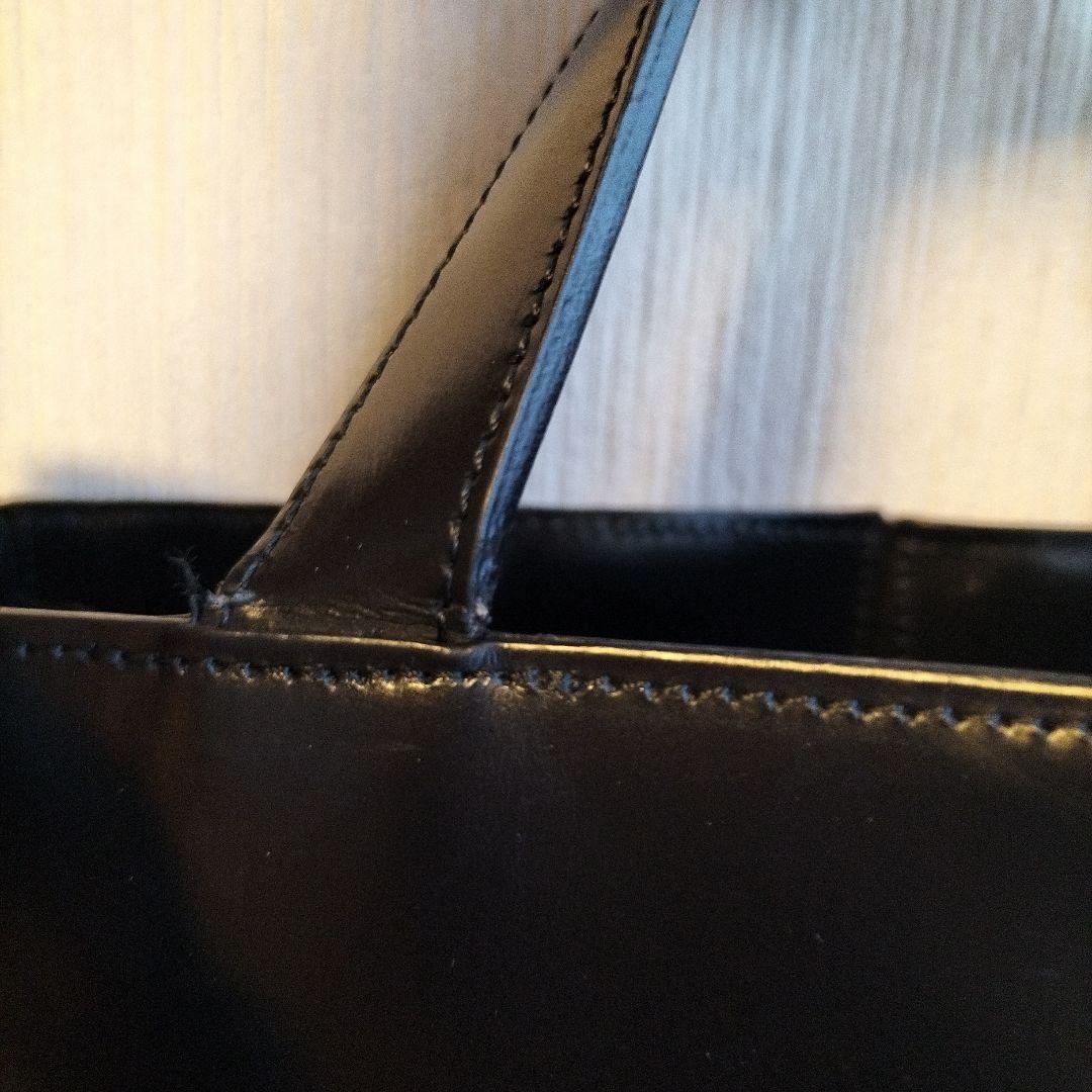 Paul Smith ブラックレザー ジオメトリック 2way ショルダー