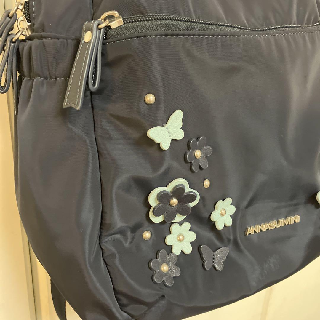新作揃え アナスイミニ 撥水花モチーフリュック バッグ