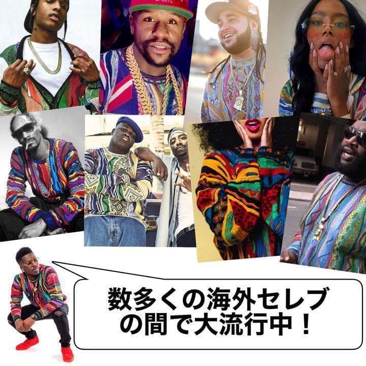 COOGI クージー ニット セーター カーディガン iggie 2pac COOGI クージー ニット セーター カーディガン iggie 2pac