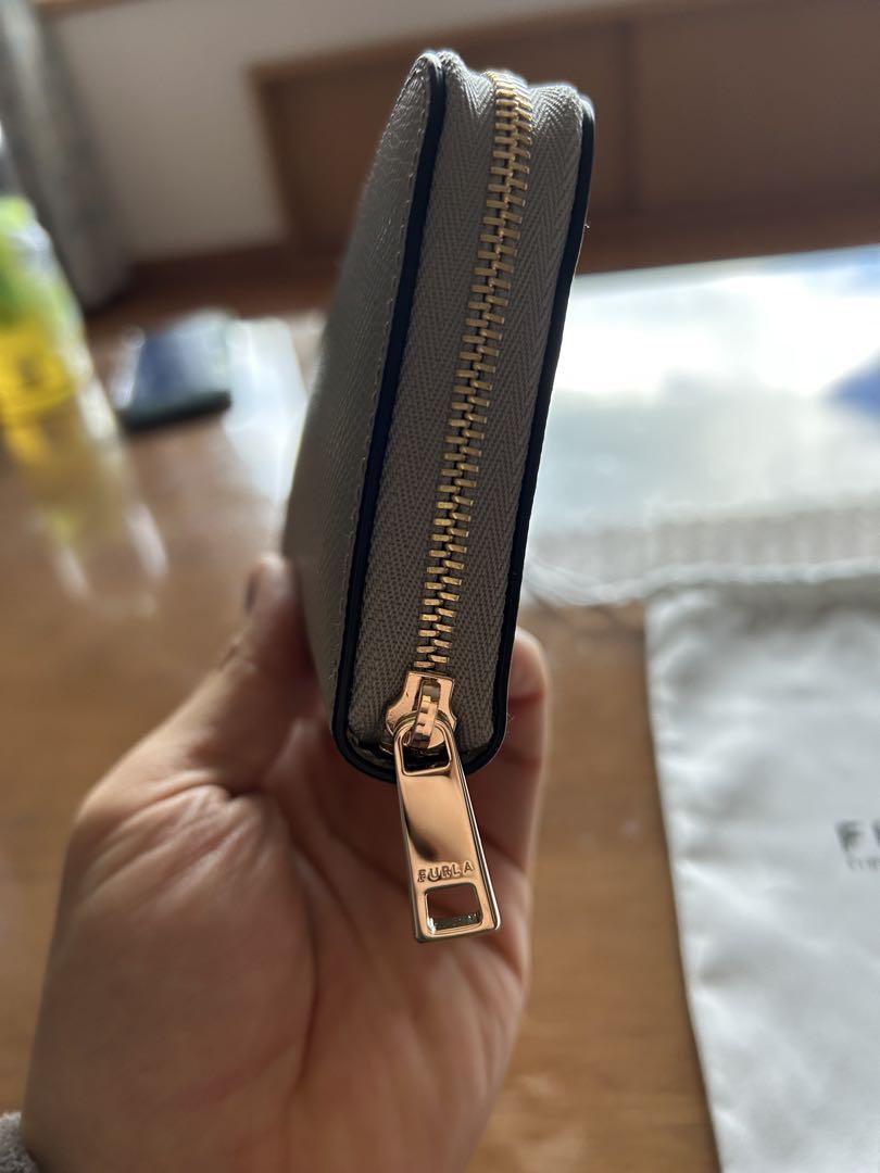 FURLA ベージュ系 長財布 保存袋付き